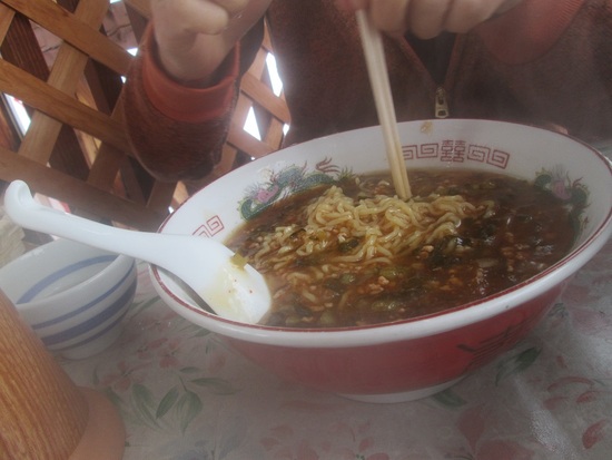 名物「激辛・野沢菜担担麺」|野沢温泉スキー場のクチコミ画像