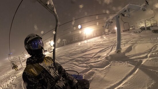 豪雪地帯のため、降雪時には暴力的なパウダースノー|岩見沢萩の山市民スキー場のクチコミ画像3