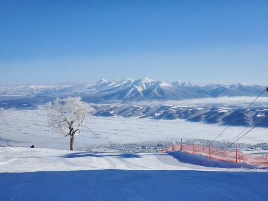 十勝岳連峰が最高にきれいでした|富良野スキー場のクチコミ画像