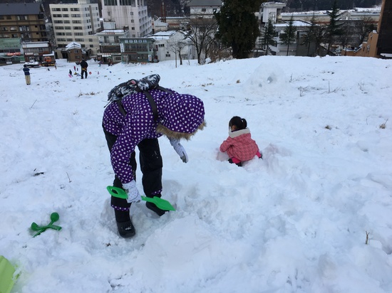 初めての雪遊び！|一本杉スノーパークのクチコミ画像2