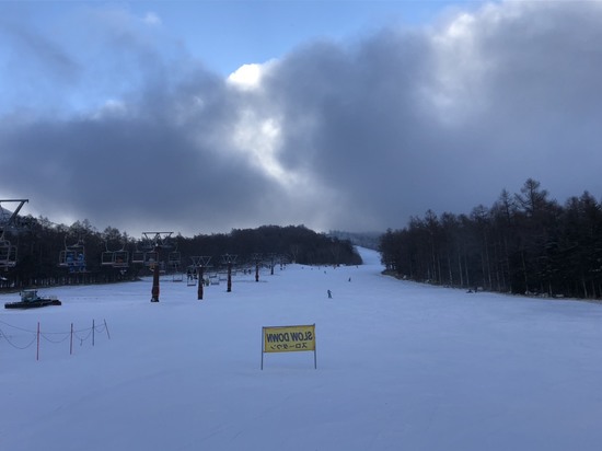全長1km近いコースが滑れた！|湯の丸スキー場のクチコミ画像