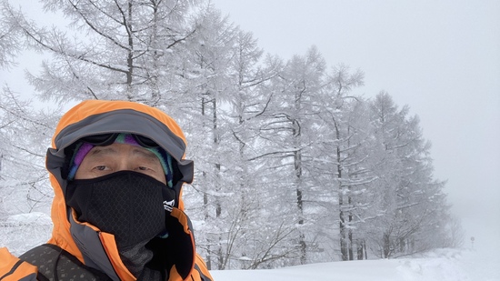 降雪止んで雪質最高、霧氷がキレイ|ニュー・グリーンピア津南スキー場のクチコミ画像3