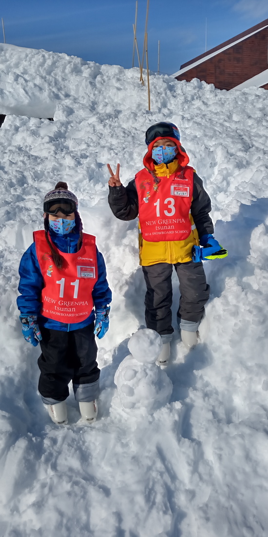 雪だるま作ったよ！|ニュー・グリーンピア津南スキー場のクチコミ画像