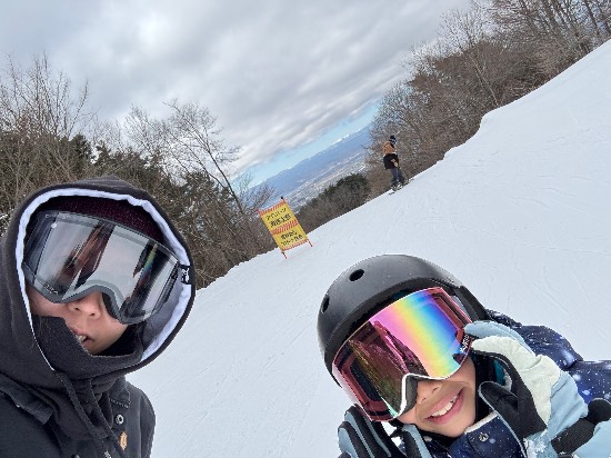 雪遊びと滑りの両立
