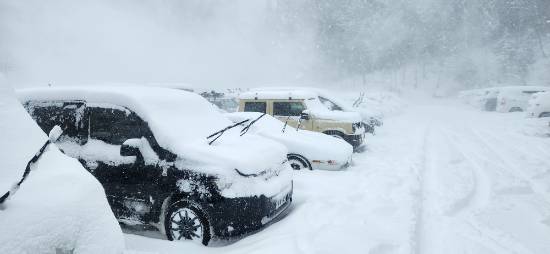 大雪の中|オグナほたかスキー場のクチコミ画像