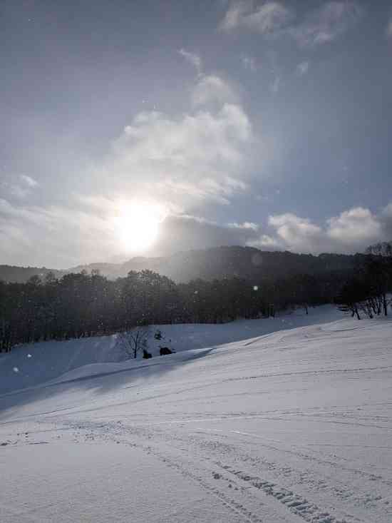 平日ほぼ貸切スキー場
