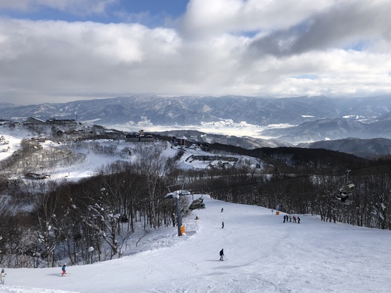 天気、雪質最高！|斑尾高原スキー場のクチコミ画像2