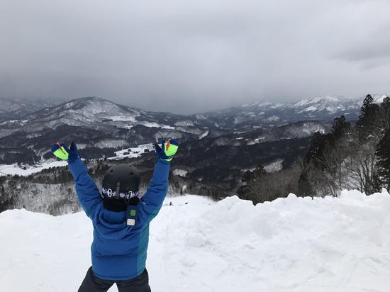 眺めも雪質とサイコー！！|三川・温泉スキー場のクチコミ画像