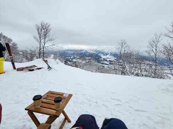 頂上のコーヒーはかくべつ！