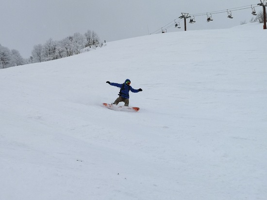 新雪&地形を楽しむならココ|ひだ流葉スキー場のクチコミ画像2
