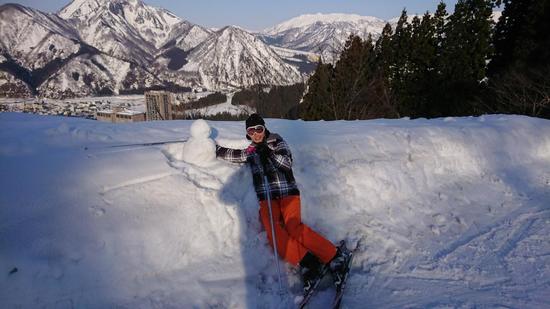 初めて作った雪だるまと|NASPAスキーガーデンのクチコミ画像2