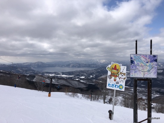 コースが広く景色がよく斜度も適度な良いスキー場|たざわ湖スキー場のクチコミ画像