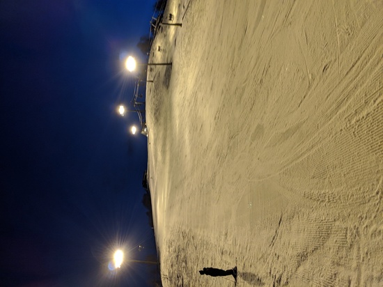 すっかり春の雪のナイター|石打丸山スキー場のクチコミ画像