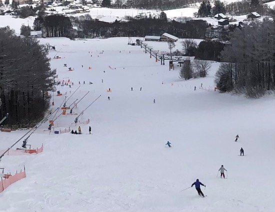 雪が降ってましたが