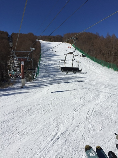 初滑りだー|シャトレーゼスキーバレー小海のクチコミ画像