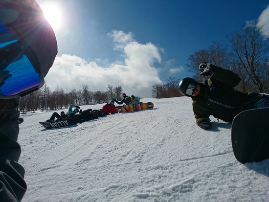 天気もメンツも最高！！でも雪が、、、|夏油高原スキー場のクチコミ画像