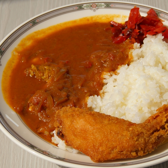 スパイシーチキンカレー。|さかえ倶楽部スキー場のクチコミ画像