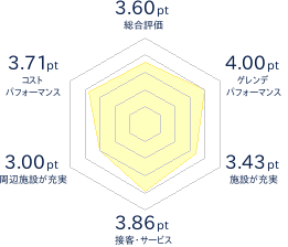 マウントレースイスキー場のレビューチャート