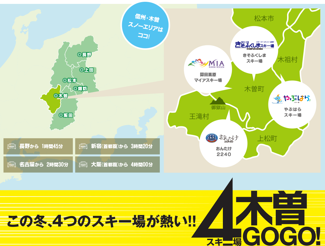 ♪木曽エリアスキー場６　リフト券引換券　開田高原/やぶはら/おんたけ/チャオ/きそふくしま/野麦峠★１枚 信州・木曽スノーエリア特集 \u2010 SURF\u0026SNOW